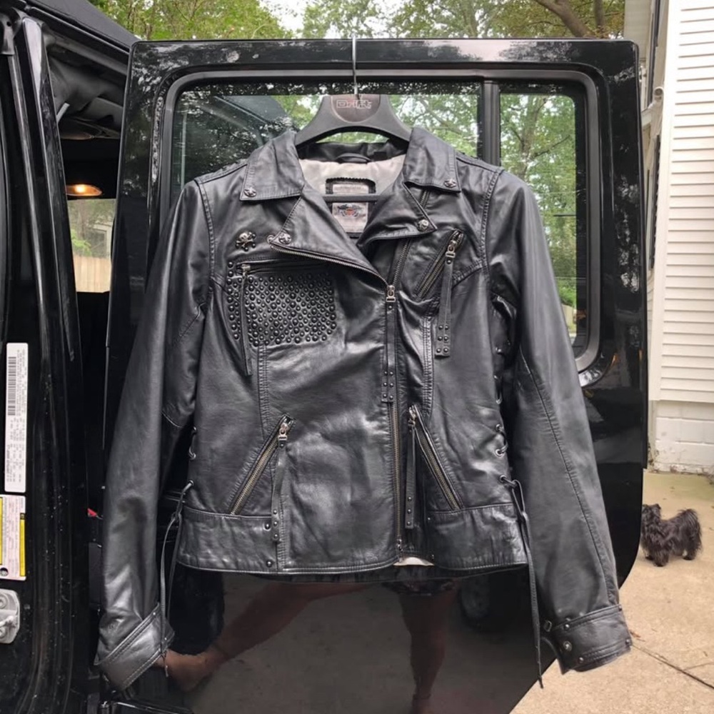 Harley-Davidson Black Leather Moto Jacket